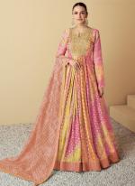 Muslin Multi Color Party Wear Printed Readymade Anarkali Suit